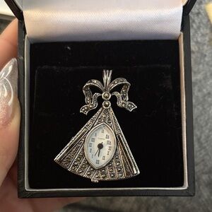 Vintage 1978 Silver Pendant Watch